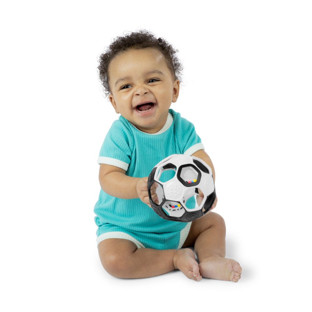 OBALL Giocattolo Oball RATTLE GOALS™ 10 cm Bianco & Nero 0m+ - immagine 3