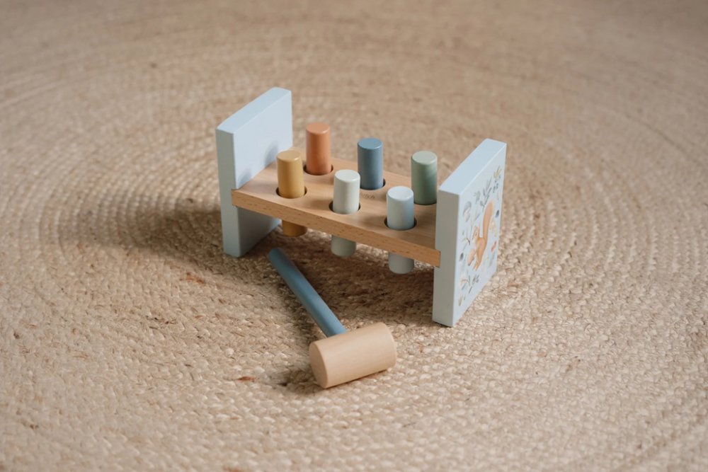 LITTLE DUTCH Zatloukačka dřevěná Forest friends (obrázek 7)