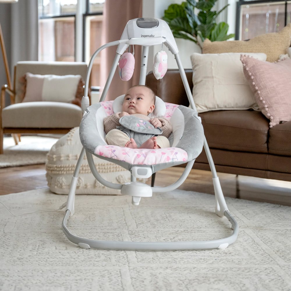 INGENUITY Balancelle vibrante avec mélodie Cassidy 0+m, jusqu'à 9 kg – Image 3