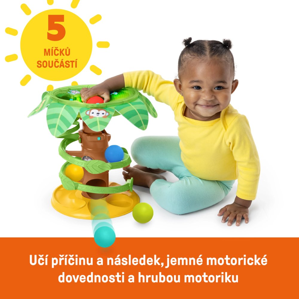 BRIGHT STARTS Pista per palline musicale Tropical Twirl 6m+ - immagine 5