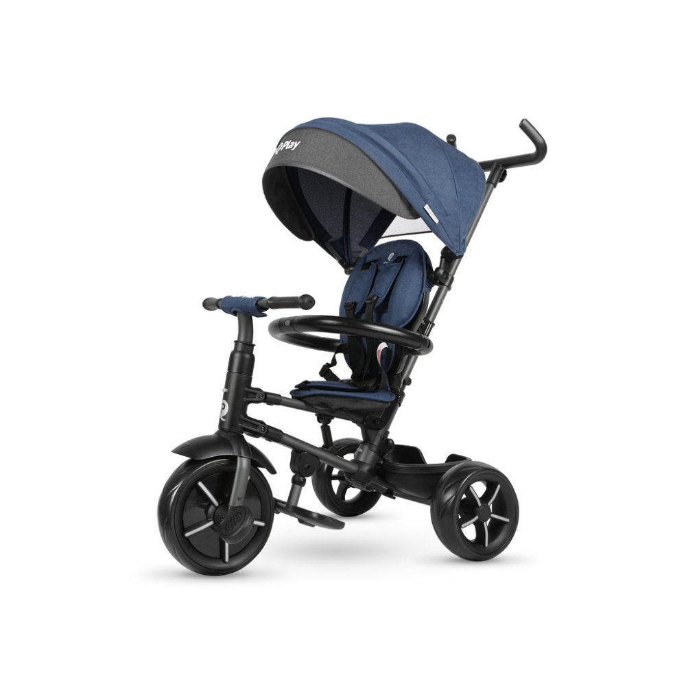 Tricycle QPLAY Rito star Blue, pliable, âge 10-72 mois – Image 3