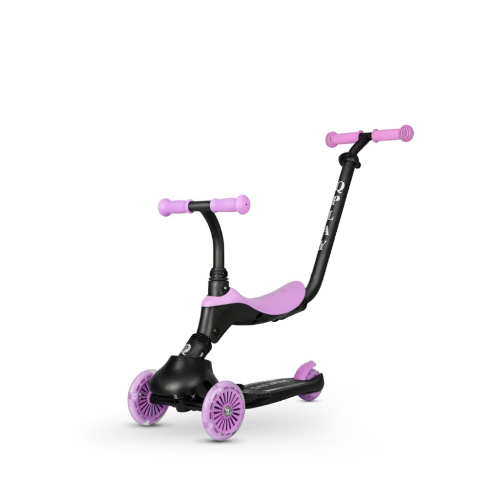 QPLAY Monopattino / bici senza pedali Sema Evo con luci LED Violet, età 1 - 6 anni, fino a 50 kg - immagine 3