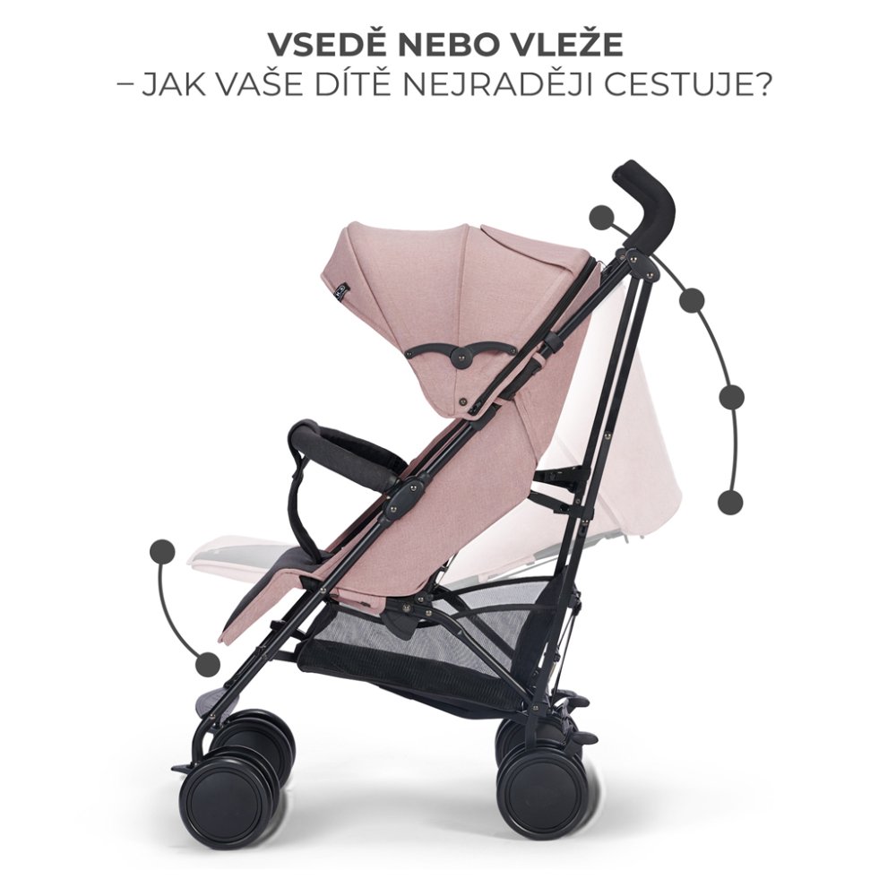 Poussette sport Siesta Pink Princess de KINDERKRAFT – Image 7