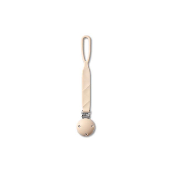BABYONO Clip per ciuccio in silicone - beige