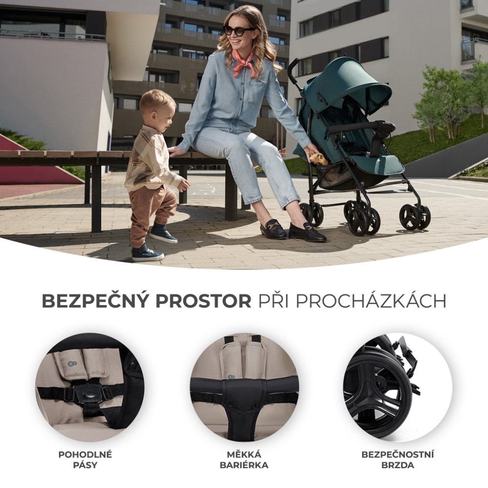 KINDERKRAFT Passeggino da golf Tik Beige - immagine 7