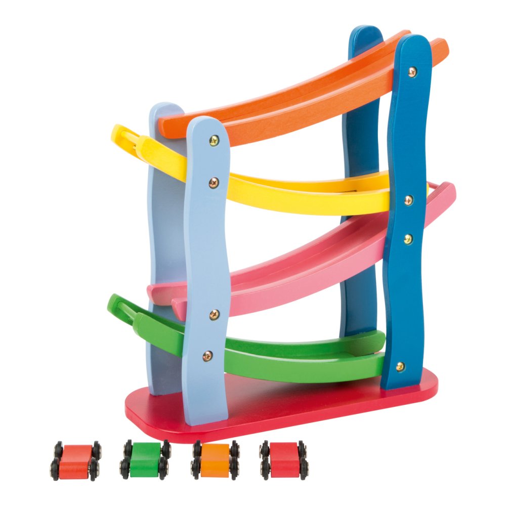 small foot Drewniany tor wyścigowy 4 autka - obrazek 3