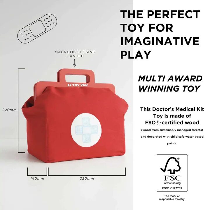 Le Toy Van Torba lekarska z akcesoriami - obrazek 6