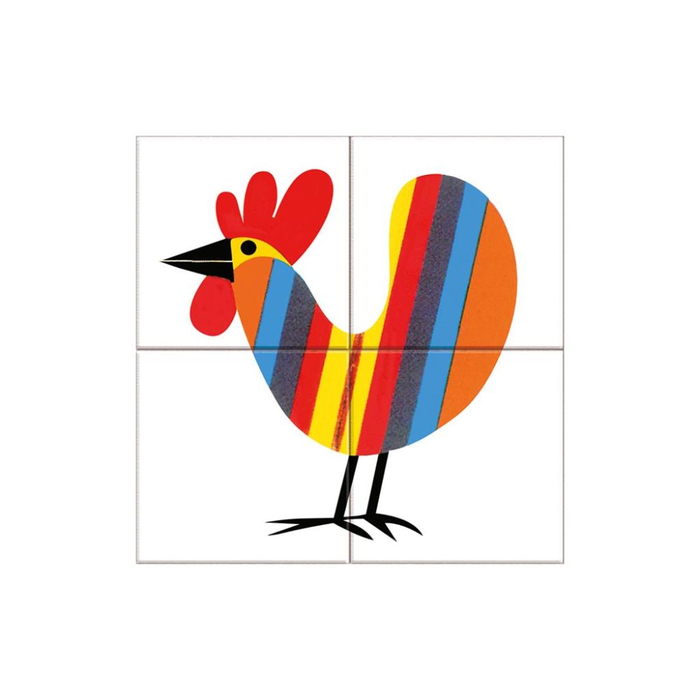 Dino Dřevěné kostky Kohout (obrázek 9)