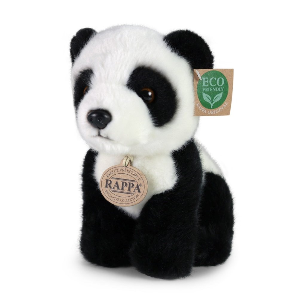 Rappa Plüss panda ülő 18 cm ECO-FRIENDLY