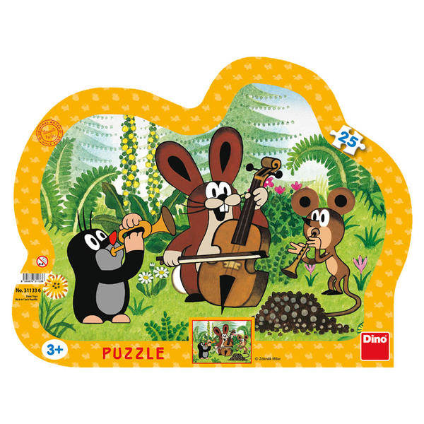 Dino Puzzle Krecik muzykant