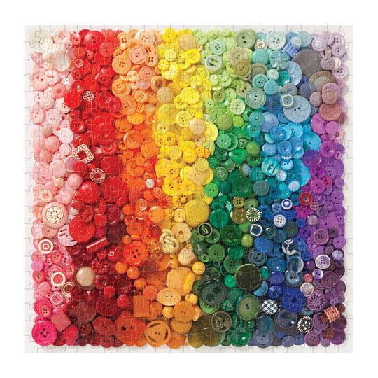 Puzzle Galison Boutons Arc-en-ciel 500 pièces – Image 3