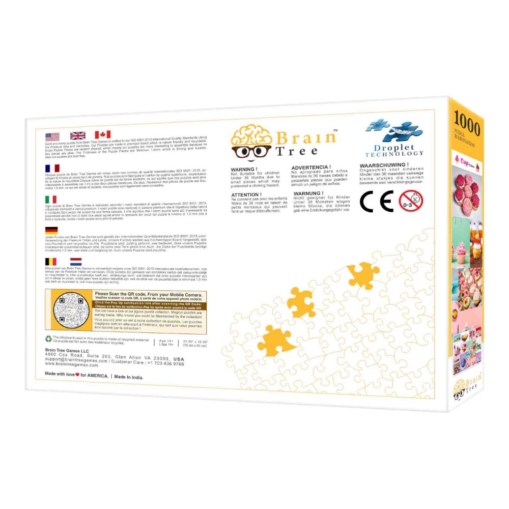 Brain Tree Puzzle Babeczki Cupcakes 1000 elementów - obrazek 7