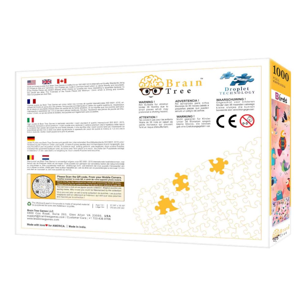 Brain Tree Puzzle Mesés madarak 1000 darabos - Image 6