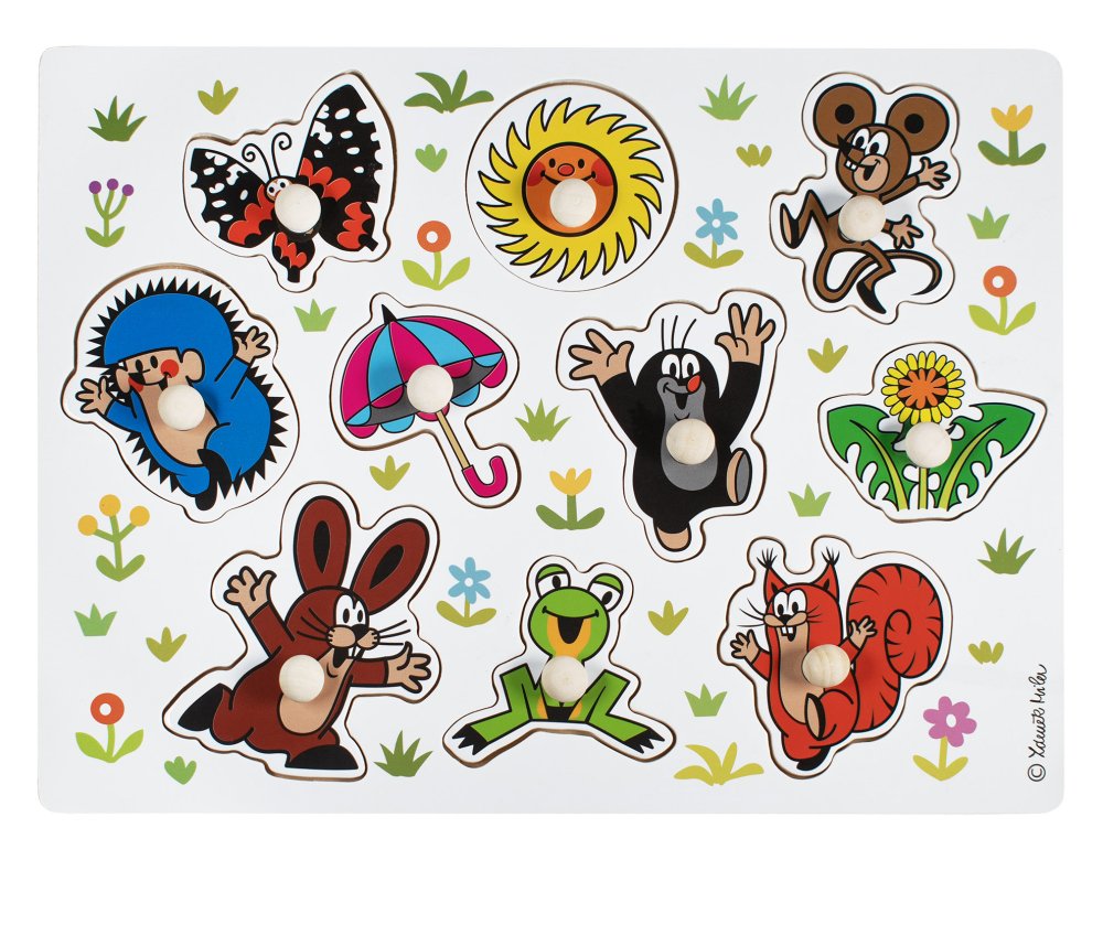 Detoa Puzzle de madera encajables El Topo grande