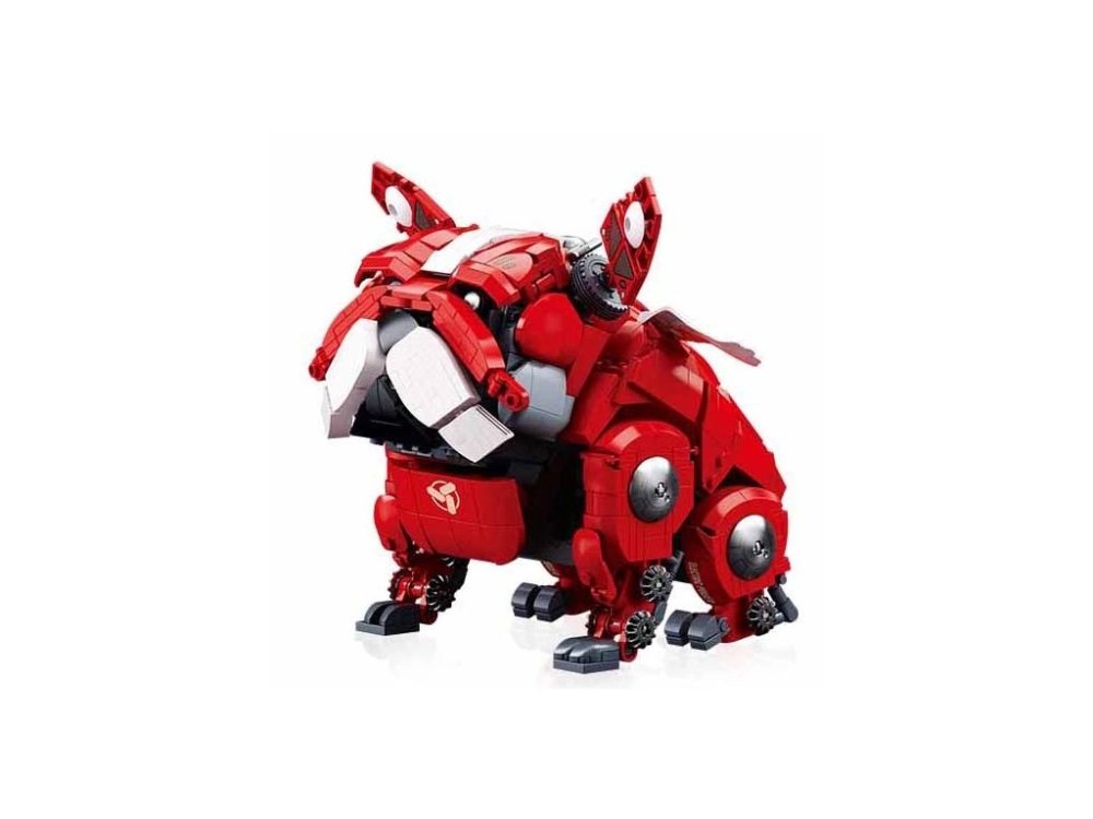 Sluban Pleyerid M38-B1112A Mechanický buldoček červený