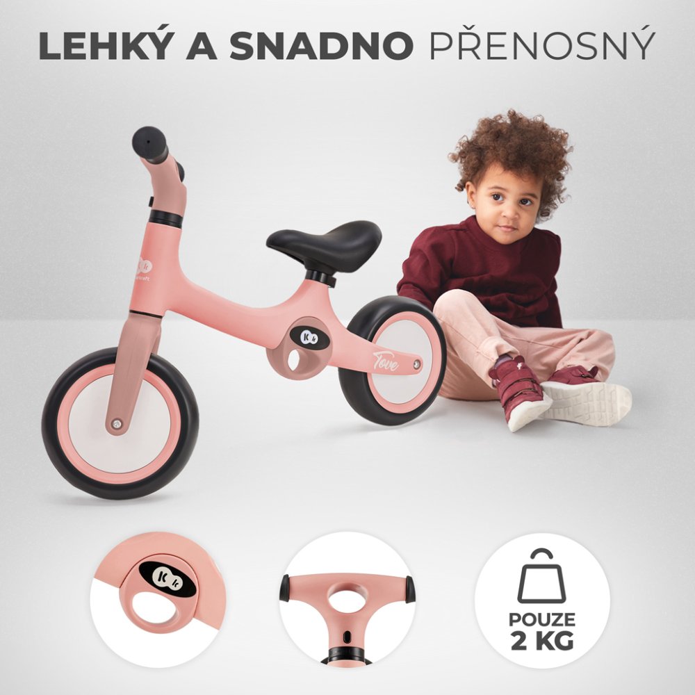 KINDERKRAFT Bicicletta senza pedali Tove Pink - immagine 5