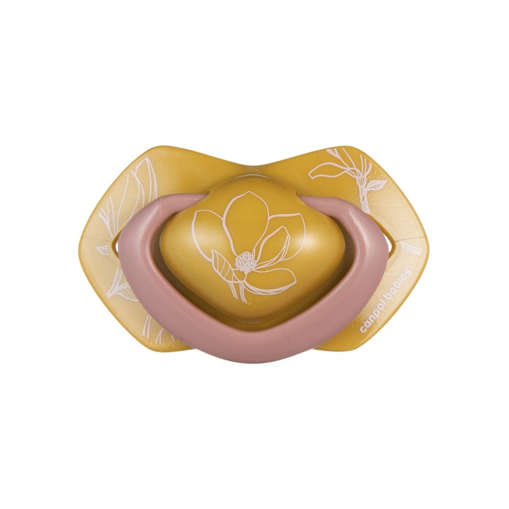 CANPOL BABIES Silikon-Schnuller symmetrisch Light touch GOLD 6-18m 2Stk. rosa – Bild 7