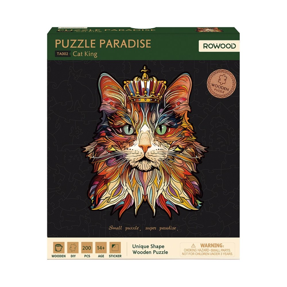 RoboTime Puzzle de Madera Rey Gato - Imagen 3