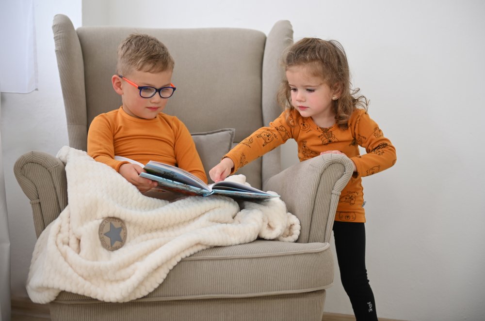 Manta doble Outlast® - natural/blanco - Imagen 5