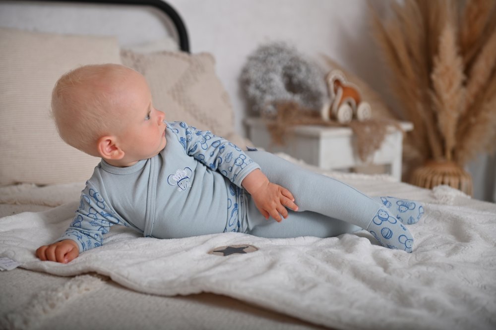 Pantalones bombachos estampados Outlast® - azul claro hielo 56 - Imagen 3