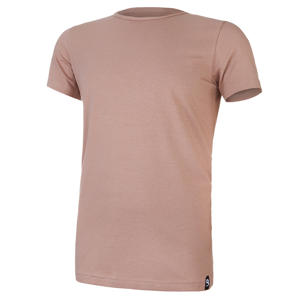 Herren T-Shirt KR dünner U-Ausschnitt Outlast® - Haselnuss L