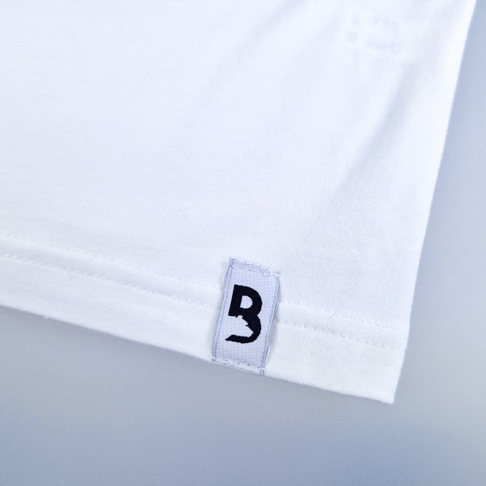 T-Shirt KR dünner Aufdruck Outlast® - Weiß 152 – Bild 4