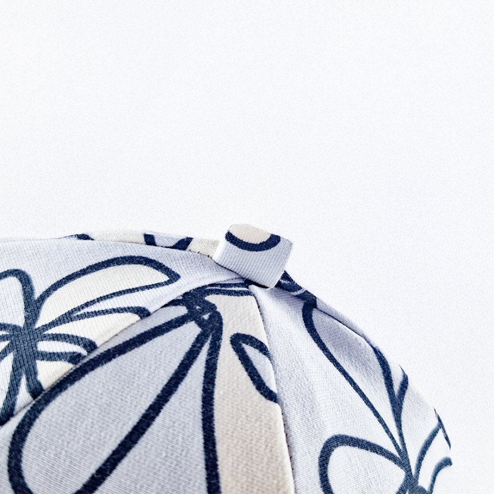 Bonnet doublé Outlast® - gris clair fleurs/chiné gris 5 | 49-53 cm – Image 3