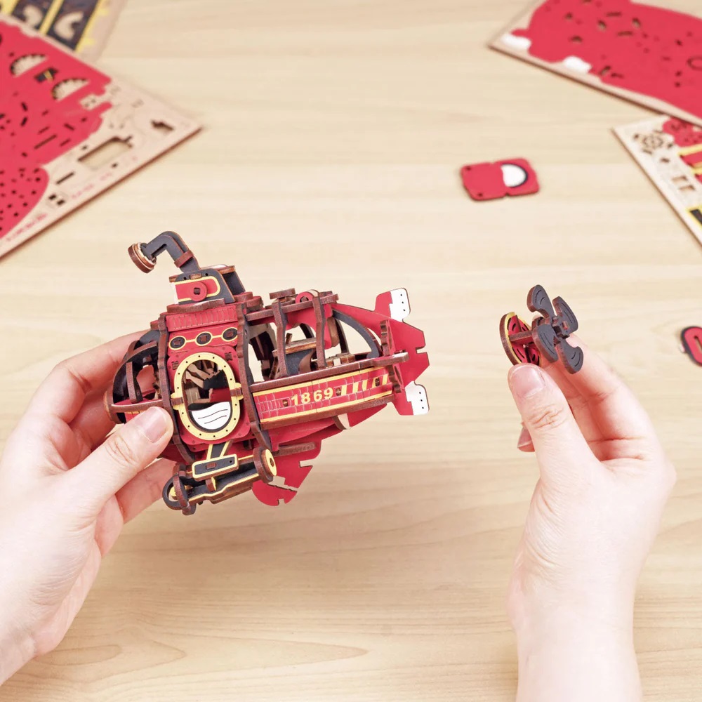 RoboTime 3D mechanická skládačka Ponorka s kyvadlem (obrázek 6)