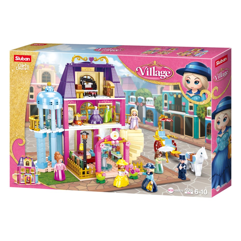 Sluban Girls Dream Village M38-B0876 Dobový obchodní dům (obrázek 4)