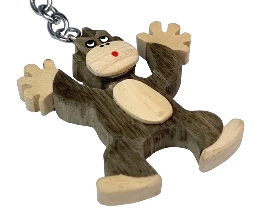 2Kids Toys Dřevěná klíčenka velká Opice stojící (obrázek 3)