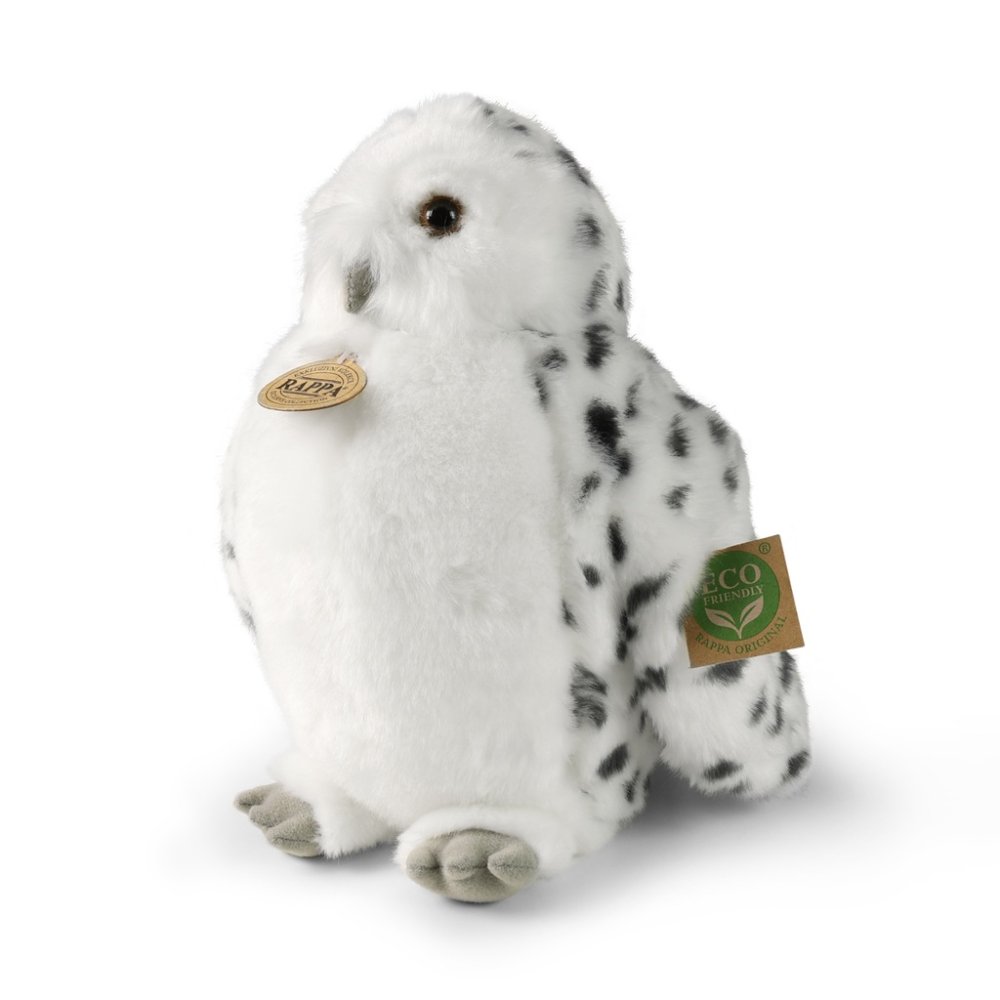 Rappa Plyšová sova/sovice sněžná s otáčející hlavou 28 cm ECO-FRIENDLY (obrázek 5)