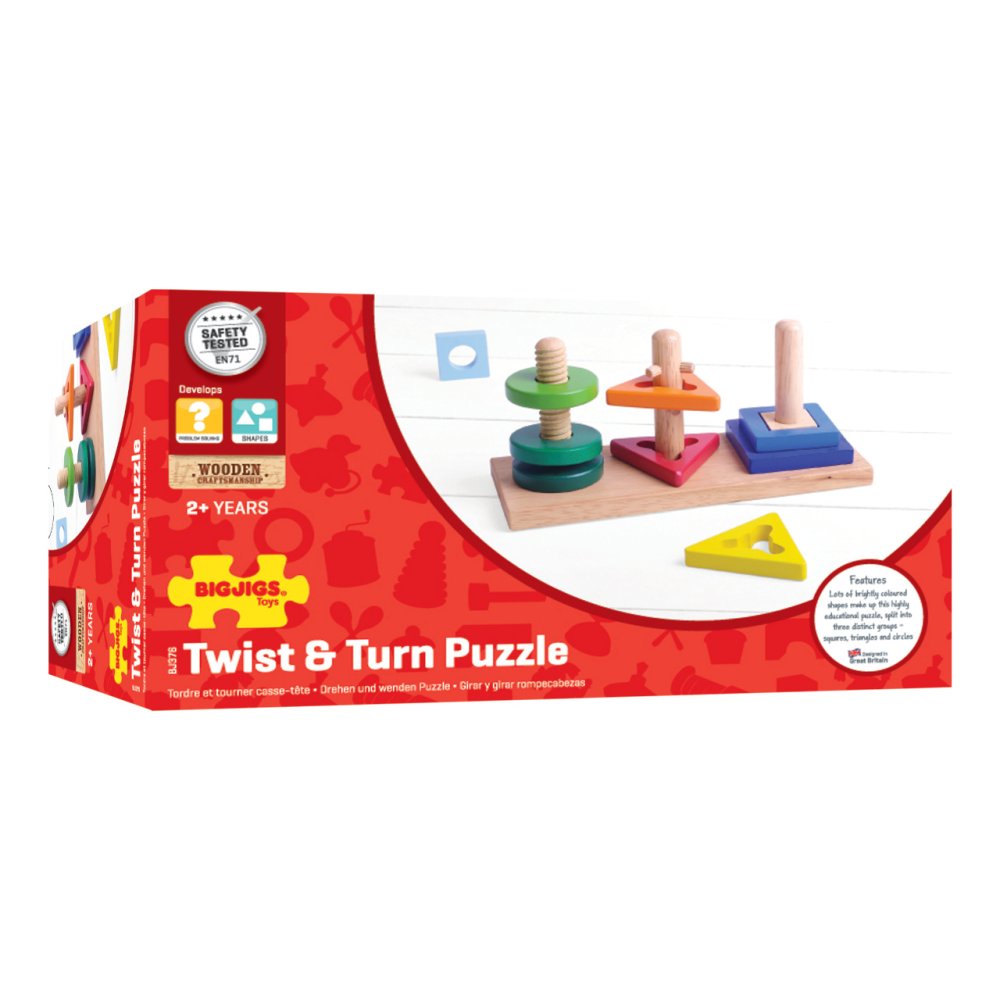 Bigjigs Toys Nasaď a otoč (obrázek 3)