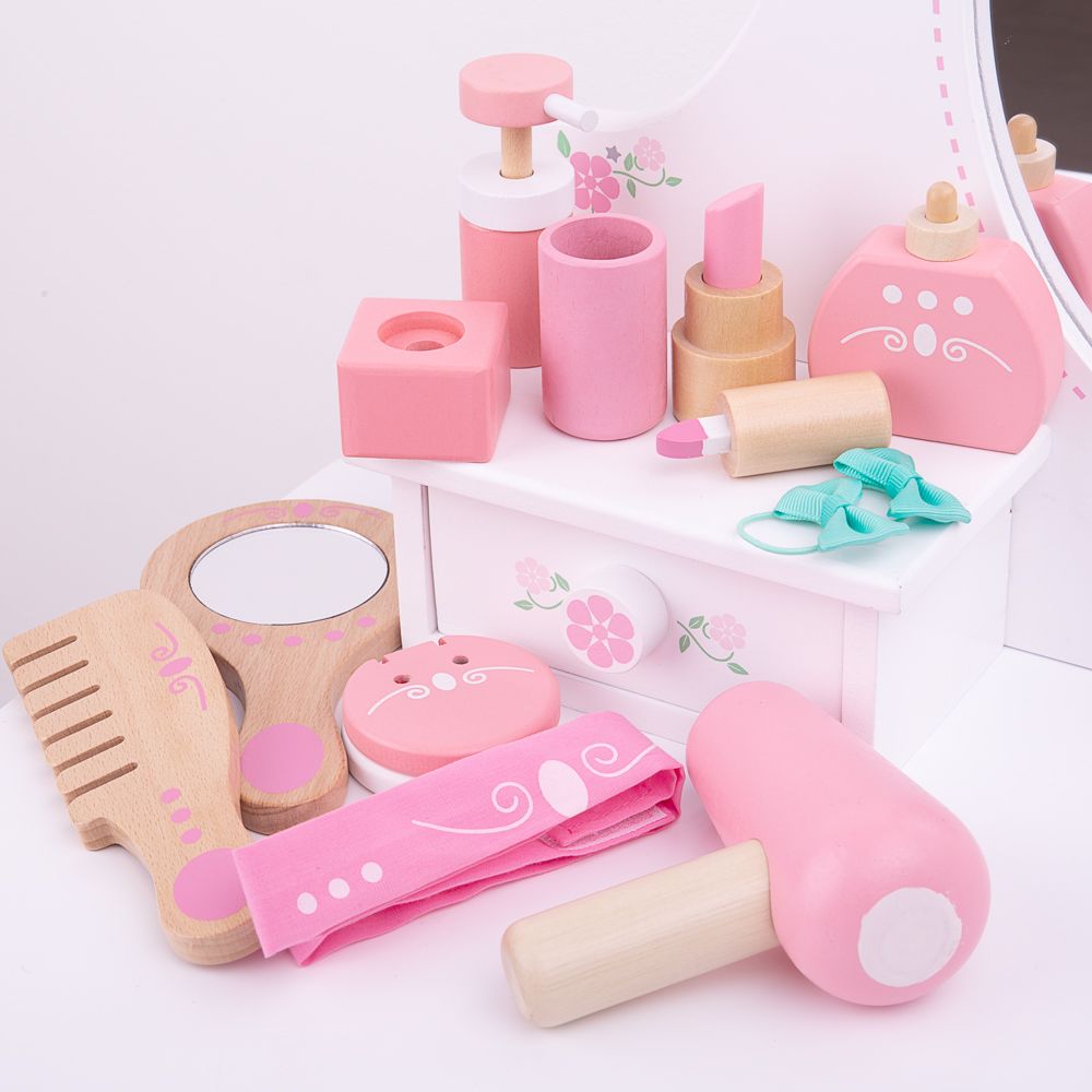 Bigjigs Toys Dřevěná kosmetická souprava (obrázek 9)