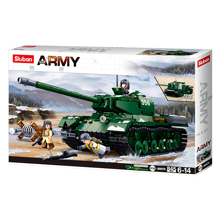 Sluban Bitva o Budapešť M38-B0979 Sovětský těžký tank IS-2 2 v 1 (obrázek 3)