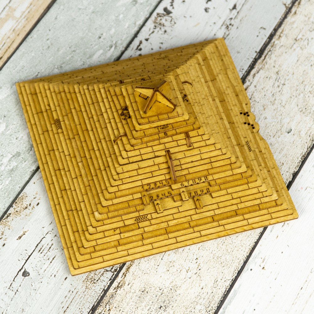 EscapeWelt 3D dřevěná skládačka hlavolamu Pyramida (obrázek 3)