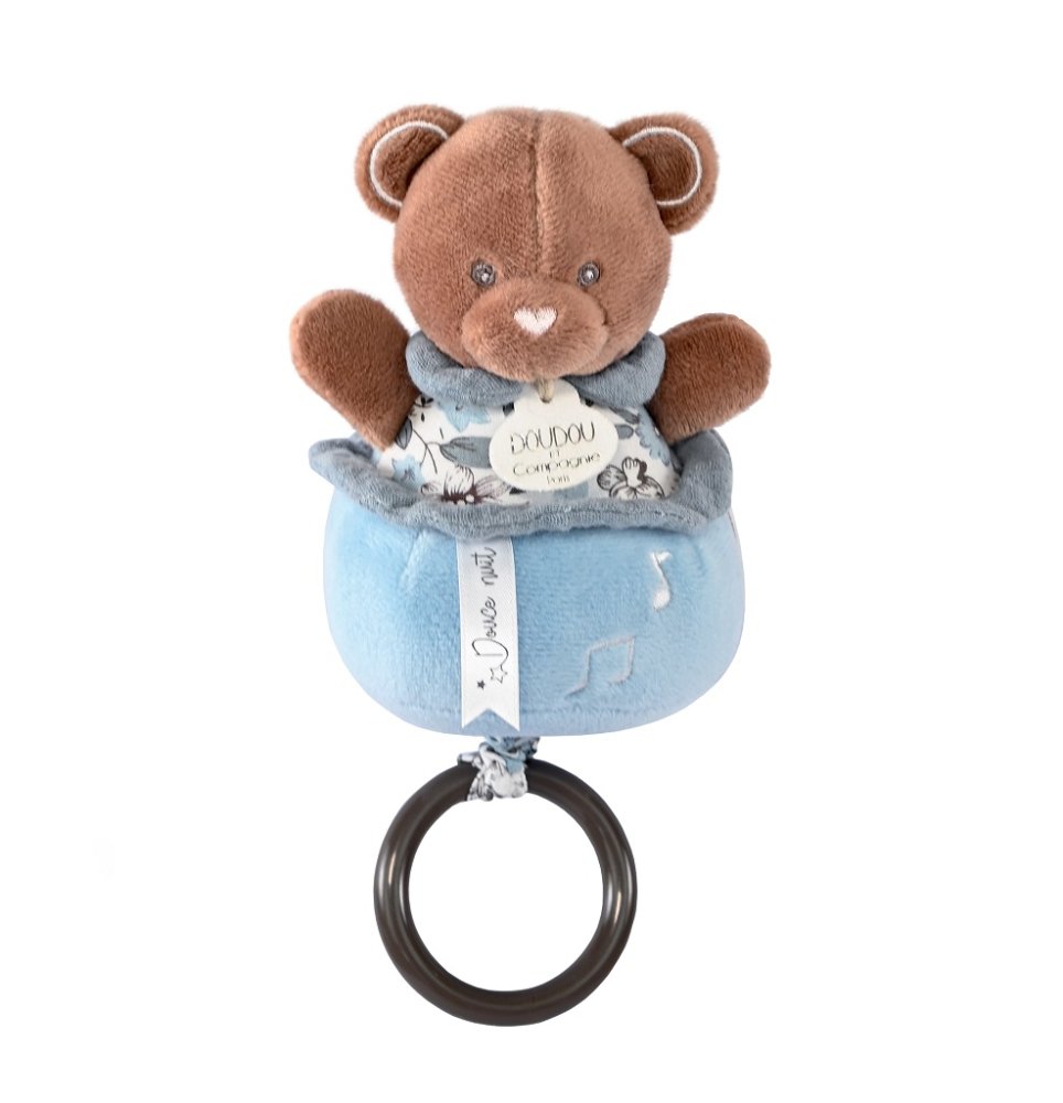 Doudou Dárková sada - Plyšový medvídek hrající melodii 20 cm (obrázek 4)