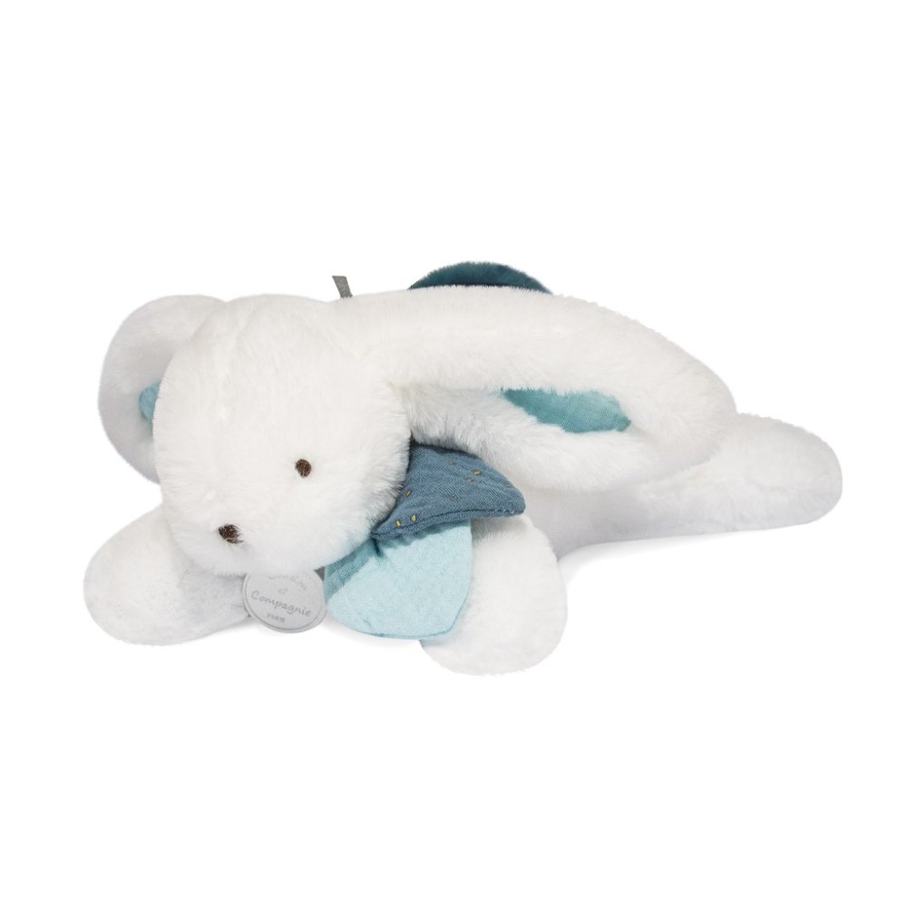 Doudou Dárková sada - Plyšový králíček s tmavě modrou bambulkou 25 cm (obrázek 7)