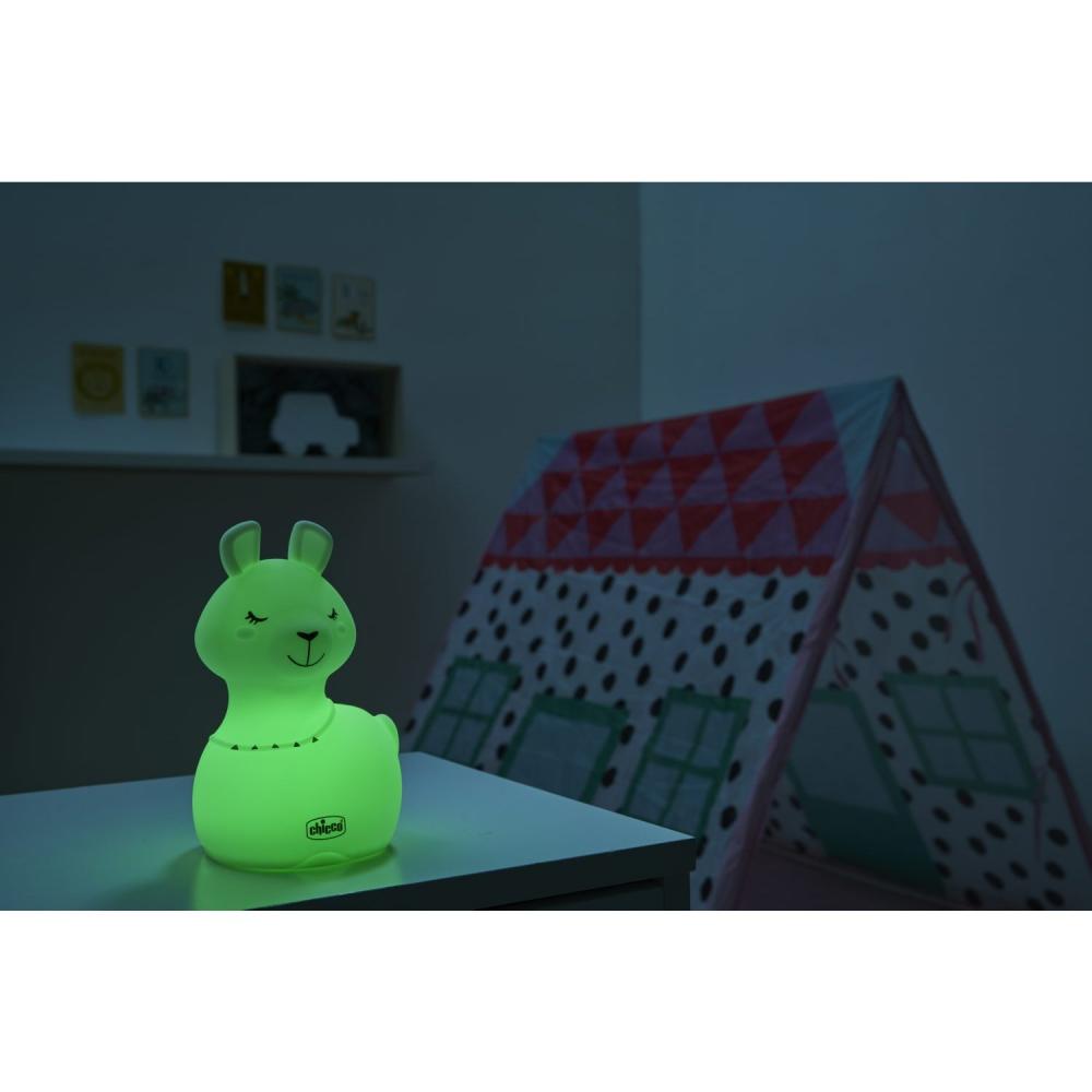 CHICCO Lampe Veilleuse Rechargeable, Portable Sweet Lights - Lama