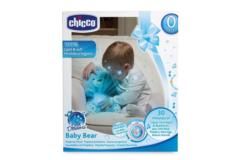 CHICCO Orsetto Addormentato Con Proiettore E Musica Baby Bear First Dreams Blu 0m+