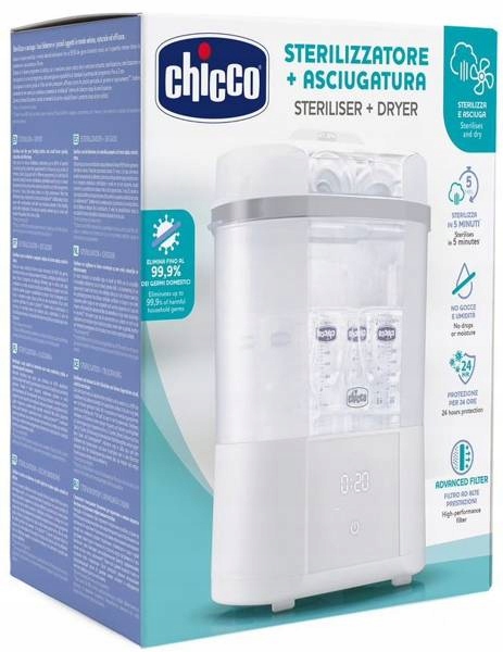 CHICCO Sterilizzatore elettrico a vapore con funzione di asciugatura - immagine 5