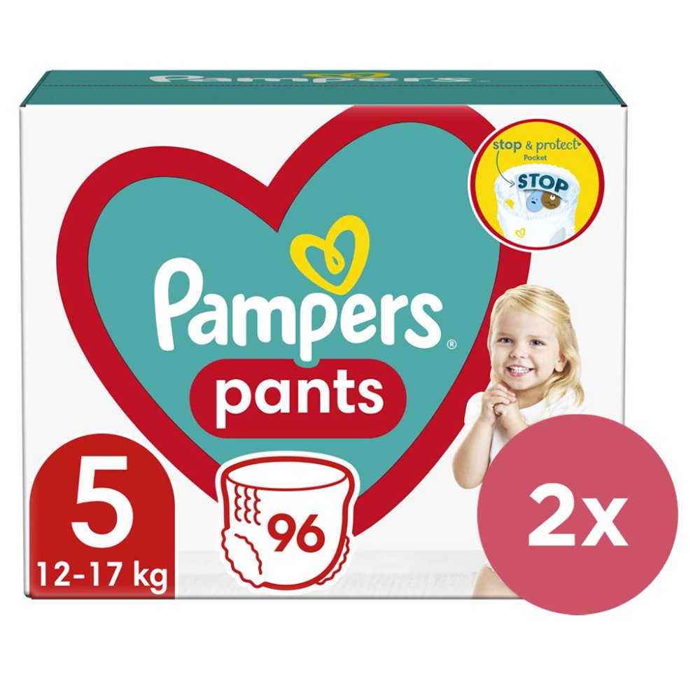 2x PAMPERS Pants Disposable Diaper Panties 5 (11-18 Kg) 96 Pcs - MEGA PACK