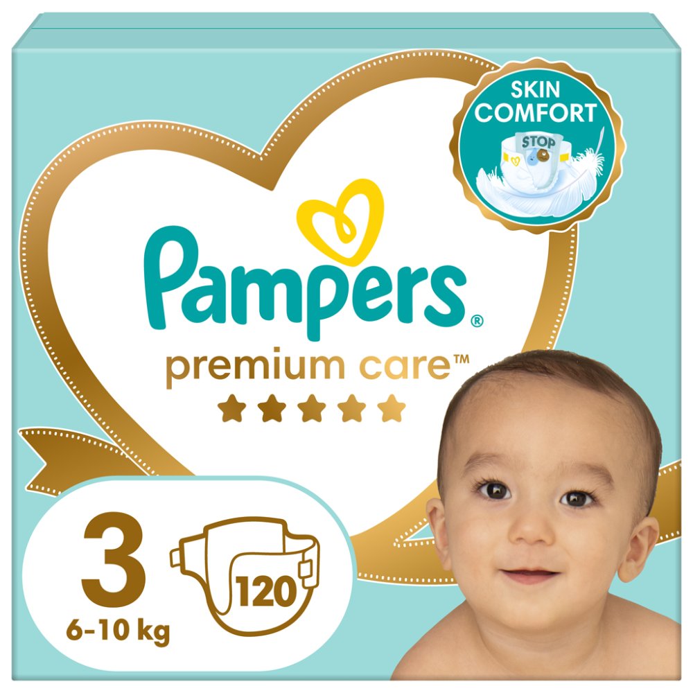 PAMPERS Premium Care Wegwerpluiers 3 (6-10 Kg) 120 St