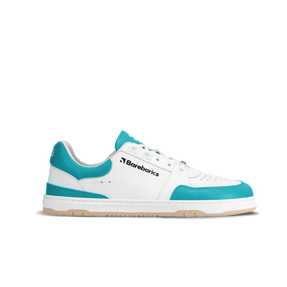 Barebarics Wave Barefoot Sneakers - Wit En Donker Turquoise 39 Turquoise