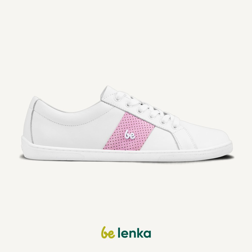 Barefoot Sneakers Be Lenka Elite - Wit & Roze 36 Pink