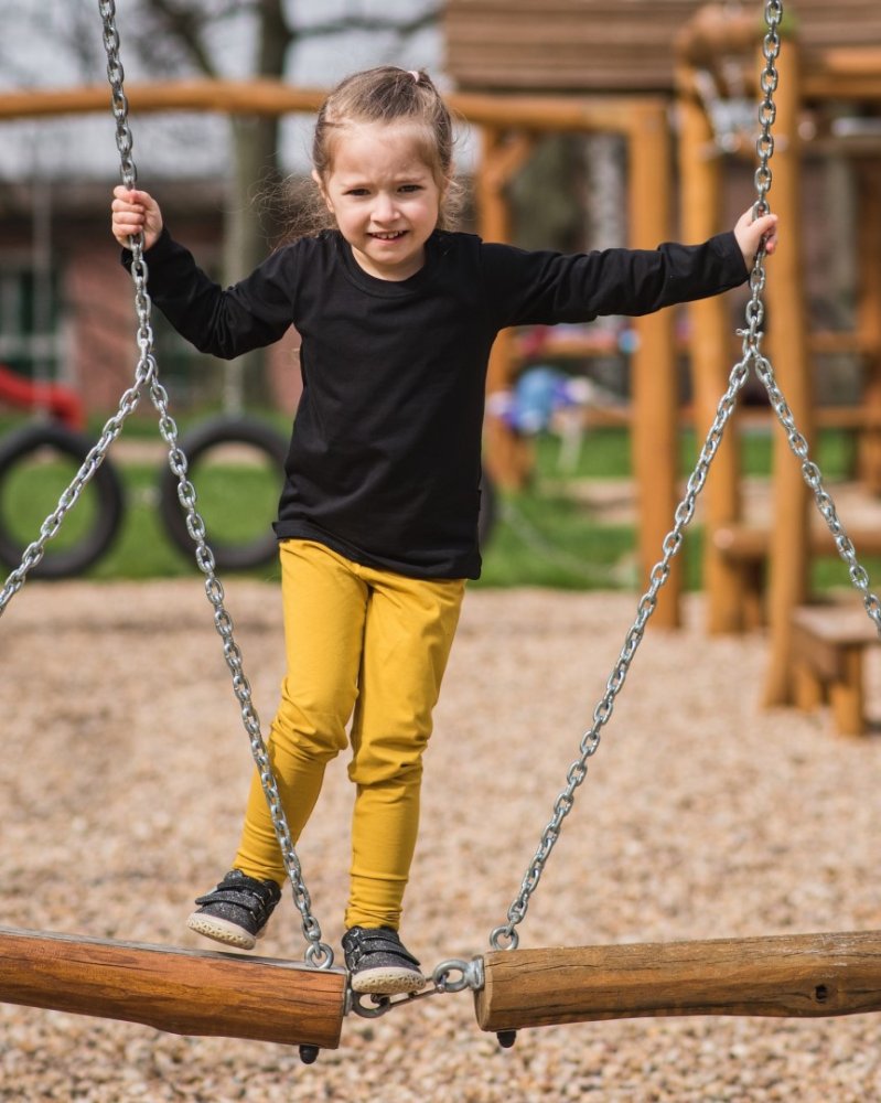 Leggings per bambini, senape 86 - immagine 3