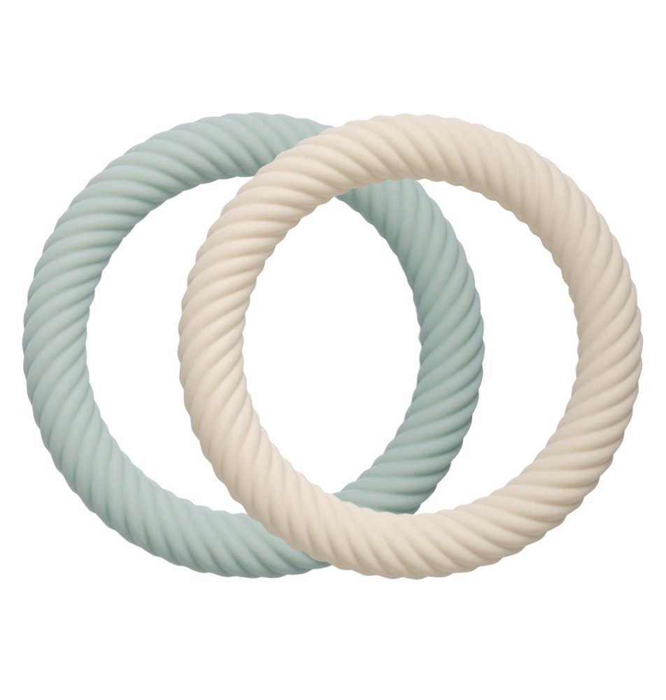 A Little Lovely Company - massaggiagengive in silicone - crema alla menta, 2 pz.