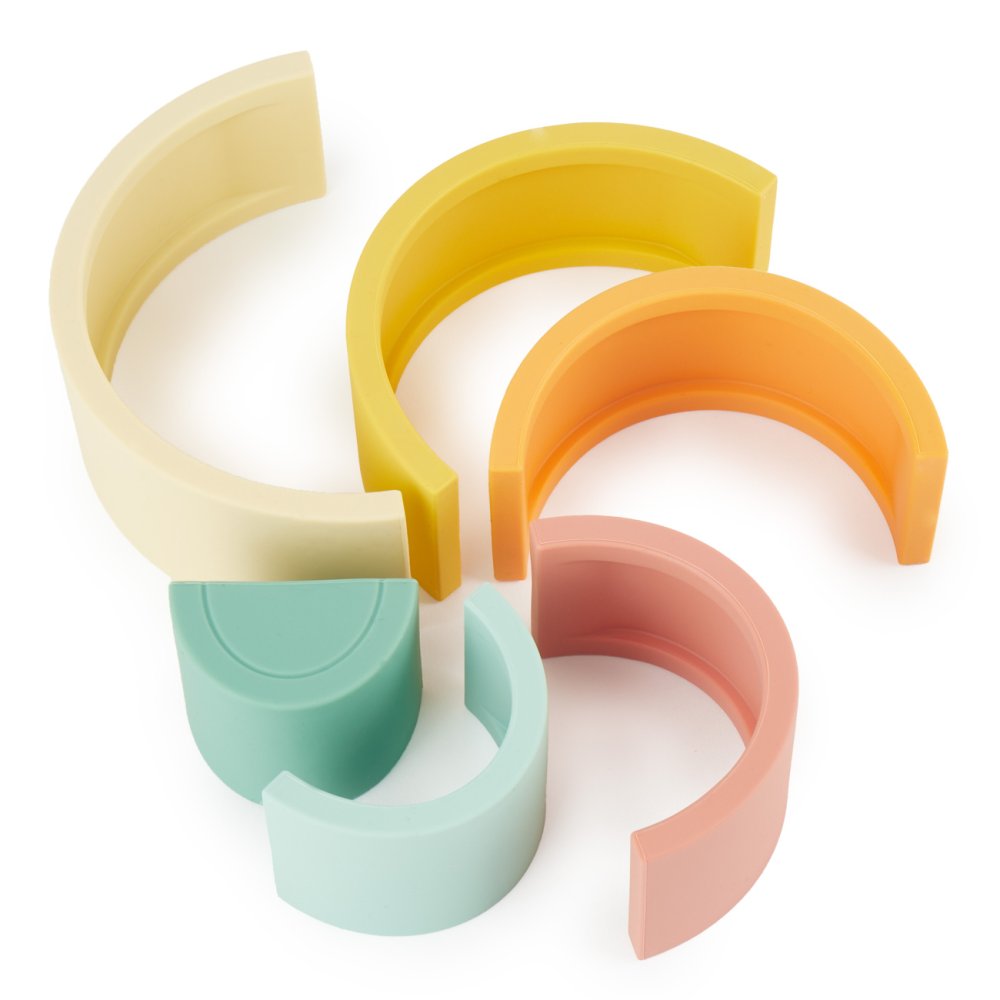 Bieco - Arcobaleno impilabile in silicone - Tropical Vibes - immagine 4