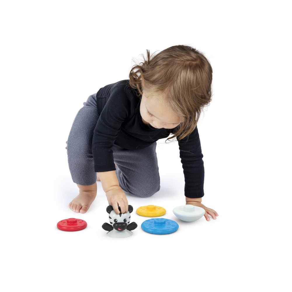 BABY EINSTEIN Gryzak do układania w stosy zebra Stack & Wobble Zen™ 3m+ - obrazek 6