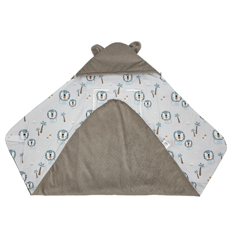 Saco de dormir EKO para silla de coche Velvet Lion beige - Imagen 5