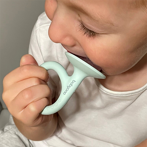 BABYONO Massaggiagengive in silicone Snail - rosa - immagine 4
